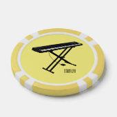 Toetsenbordpianorafbeelding cartoon poker chips (Enkel)