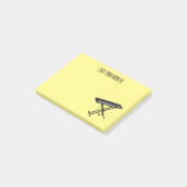 Toetsenbordpianorafbeelding cartoon post-it® notes (Schuin)
