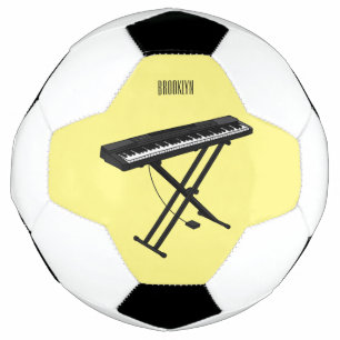 Toetsenbordpianorafbeelding cartoon voetbal