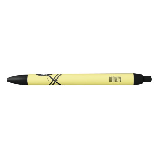 Toetsenbordpianorafbeelding cartoon zwarte inkt pen (Voorkant)