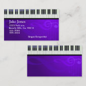 Toetsenbordpianumkoppeling Visitekaartje (Voorkant / Achterkant)