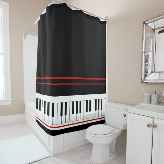 Toetsenbordserenade Douchegordijn (In situ)
