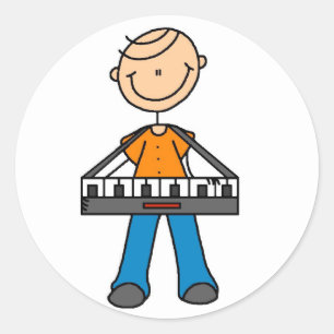 Toetsenbordspeler Stickers Sticker