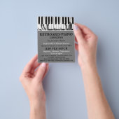 Toetsenbordspeler, toetsenbord, pianoles flyer (Hand)