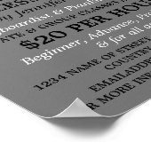 Toetsenbordspeler, Toetsenbord, Pianolessen Poster (Hoek)