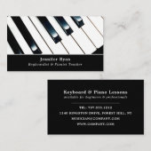 Toetsenbordtoetsen, professionele toetsenborden, p visitekaartje (Voorkant / Achterkant)