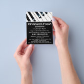 Toetsenbordtoetsen, toetsenbord, pianolessons Flye Flyer (Hand)