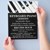 Toetsenbordtoetsen, toetsenbord, pianolessons Flye Flyer (Hand)