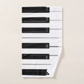 Toetsenbordtoetsen voor piano bad handdoek (Handdoek)