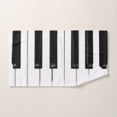 Toetsenbordtoetsen voor piano bad handdoek (Handdoek)