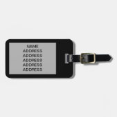 Toetsenbordtoetsen voor piano bagagelabel (Voorkant horizontaal)