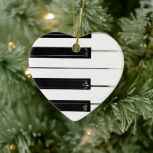 Toetsenbordtoetsen voor piano keramisch ornament