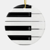 Toetsenbordtoetsen voor piano keramisch ornament (Voorkant)