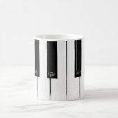 Toetsenbordtoetsen voor piano koffiemok (Center)