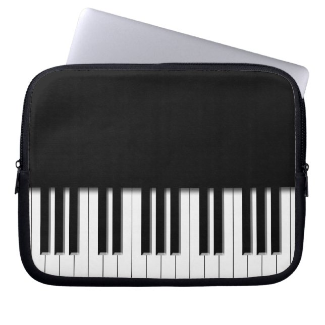 Toetsenbordtoetsen voor piano laptop sleeve (Voorkant)