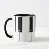 Toetsenbordtoetsen voor piano mok (Links)