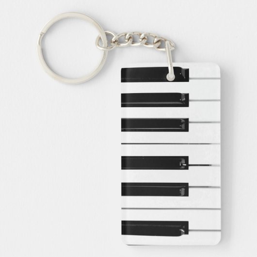 Toetsenbordtoetsen voor piano sleutelhanger (Voorkant)