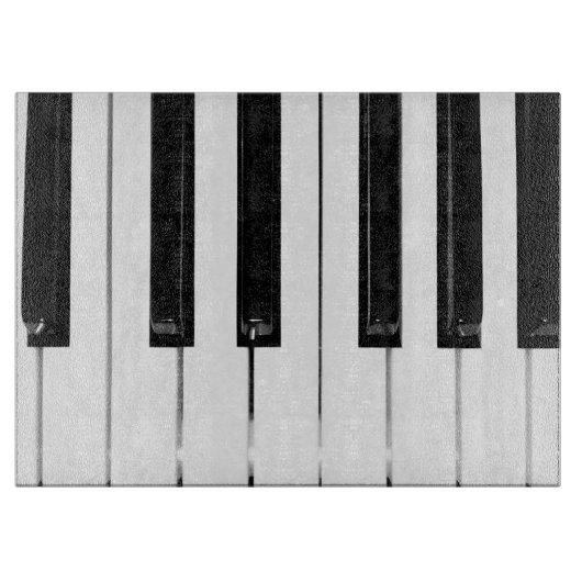 Toetsenbordtoetsen voor piano snijplank (Voorkant)