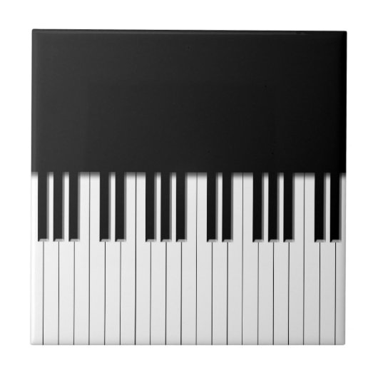 Toetsenbordtoetsen voor piano tegeltje (Voorkant)