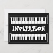 Toetsenborduitnodiging Kaart (Voorkant)