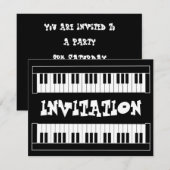 Toetsenborduitnodiging Kaart (Voorkant / Achterkant)