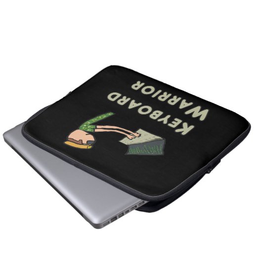 Toetsenbordwarrior Laptop Sleeve (Voorkant onderkant)