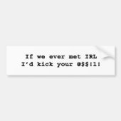 Toetsenbordwasticker Bumpersticker (Voorkant)