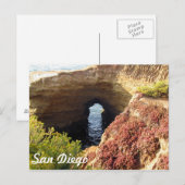 Toetsengat bij zonsondergang briefkaart (Voorkant / Achterkant)