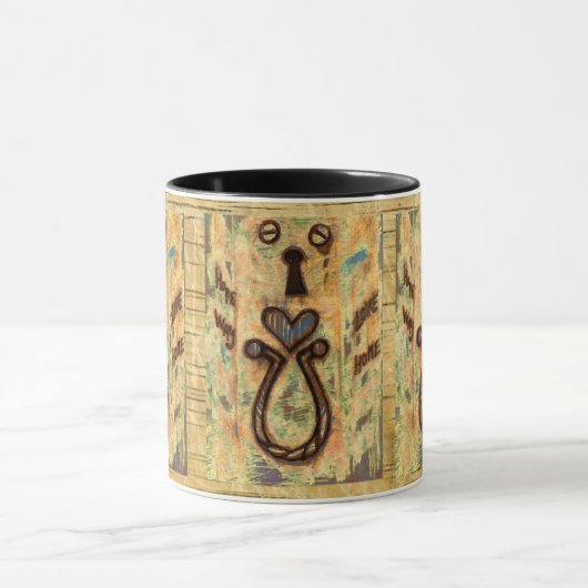 Toetsengat en hart mok (Midden)