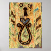 Toetsengat en hart poster (Voorkant)