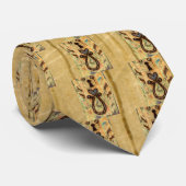 Toetsengat en hart stropdas (Opgerold)