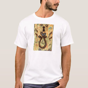 Toetsengat en hart t-shirt