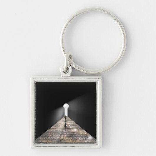 Toetsengat in de ruimte sleutelhanger (Voorkant)