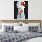 Toetsengat omhoog canvas afdruk (Insitu (Slaapkamer))