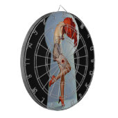 Toetsengat omhoog dartbord (Voorkant Links)