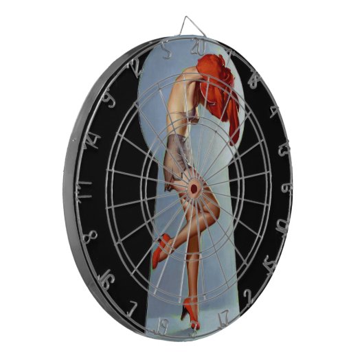 Toetsengat omhoog dartbord (Voorkant Links)