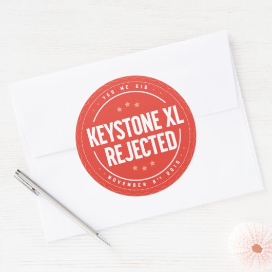 Toetsensteen XL Verwerpsticker Ronde Sticker (Envelop)