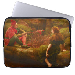 Toetssteen en Audrey (Spottende Nar) Laptop Sleeve