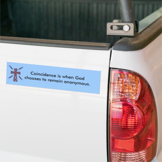 toeval - Bumpersticker (Op Truck)