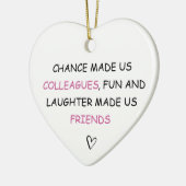 Toeval maakte ons collega's leuk keramisch ornament (Links)