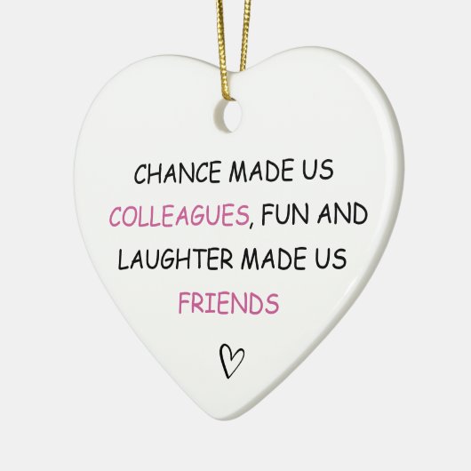 Toeval maakte ons collega's leuk keramisch ornament (Links)