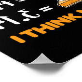 Toeval pi 3.14 Wiskunde woordspeling mathlete Wisk Poster (Hoek)