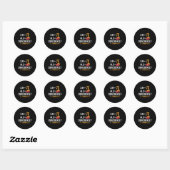 Toeval Pi Pie - Wiskunde minnaar Pi Day Science Ronde Sticker (Vel)