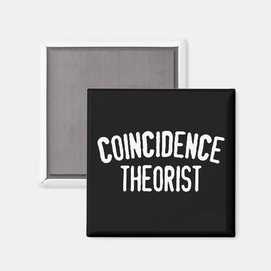 Toeval Theorist - Koelkast Magnet (Voorkant / Achterkant)