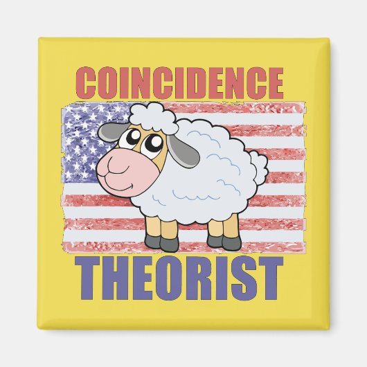 Toeval Theorist Schaap - Koelkast Magnet (Voorkant)