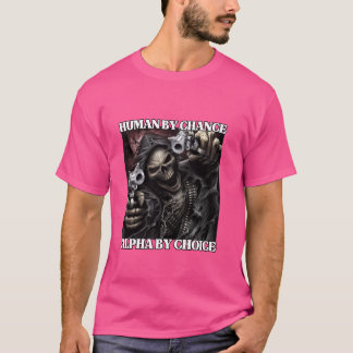 Toevallig menselijk Alpha door keuze Grappig Hard  T-shirt
