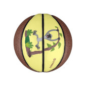 Toevallige afbeelding van de gibbon-cartoon basketbal (Verticaal)