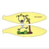 Toevallige afbeelding van de gibbon-cartoon basketbal (Panelen)