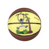 Toevallige afbeelding van de gibbon-cartoon basketbal (Voorkant)