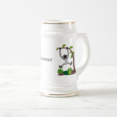 Toevallige afbeelding van de gibbon-cartoon bierpul (Voorkant rechts)